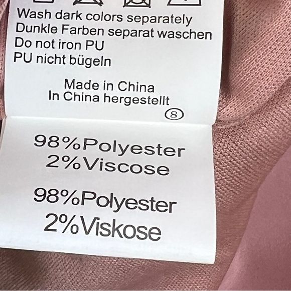 Grace Karin Size XL Back Zip Split Sleeve Blush Lined Dress - Picture 16 of 16